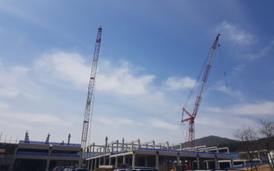 KCC 건설, 경기도 이천 현장에 크레인 충돌방지 시스템 도입